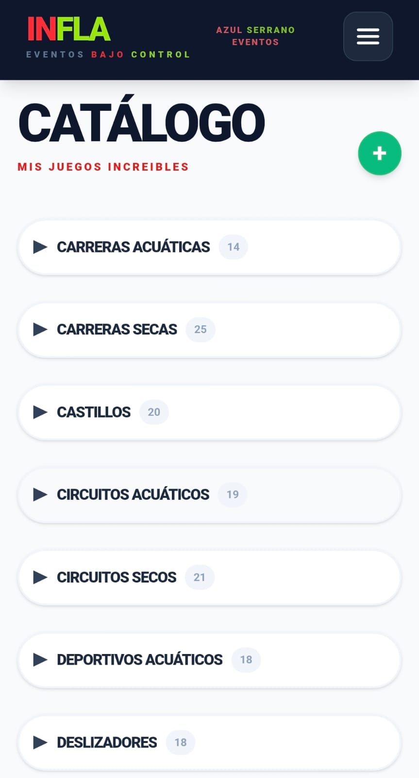 Catálogo de Juegos y Servicios