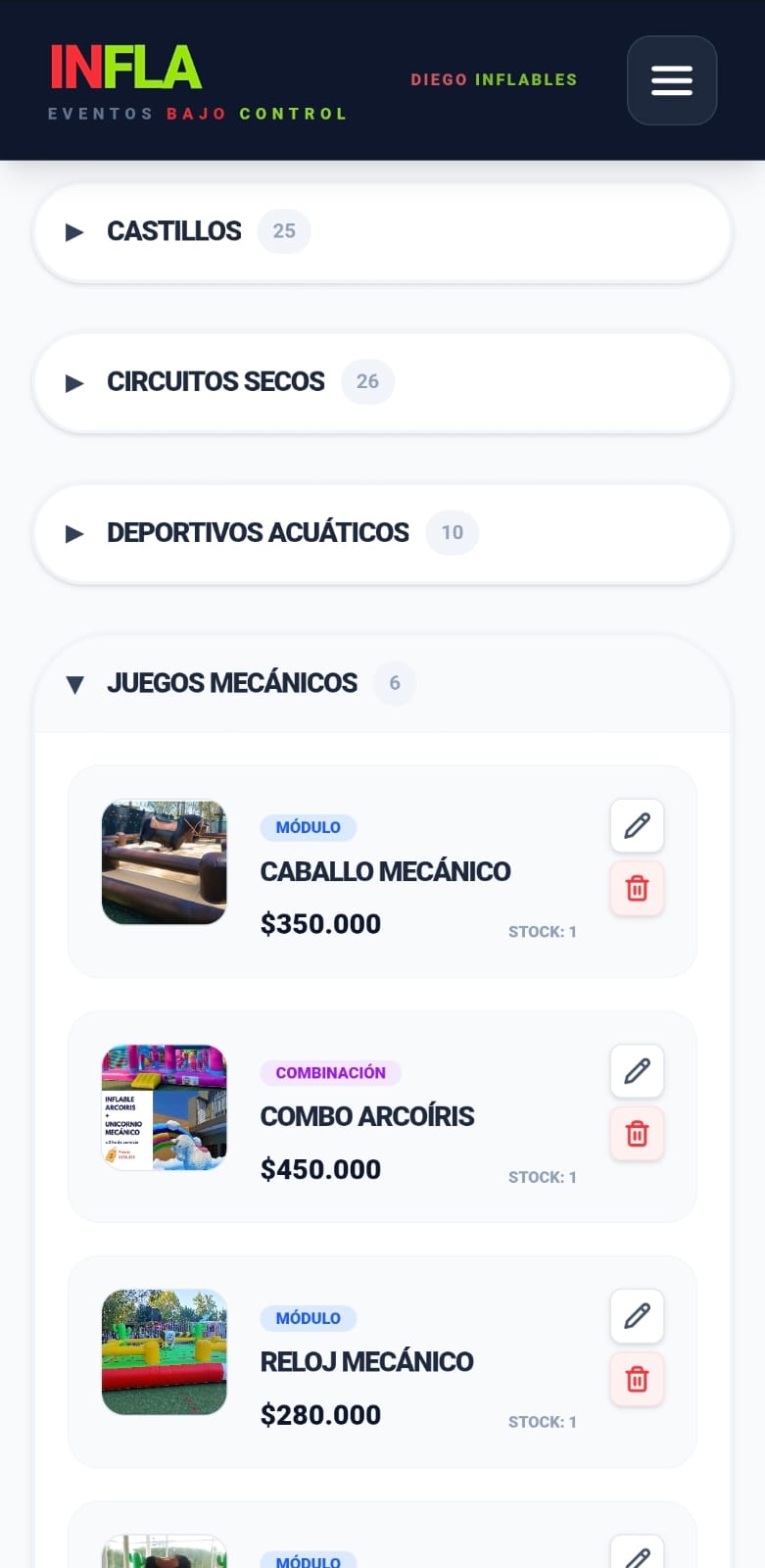 Catálogo de Juegos y Servicios