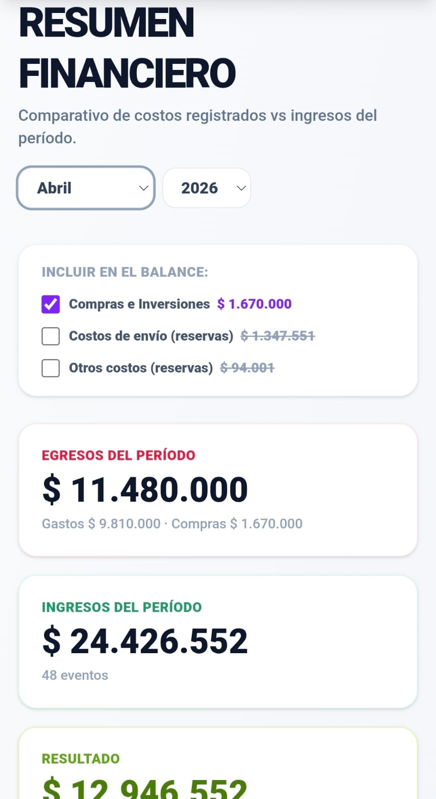 Gestión de Finanzas